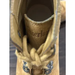 Timberland Women's Heeled Boots Size 8.5 Nubuck Wheat Combat Boot thumbnail 10