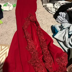 Hello Molly Svelte Lace Embroidered Maxi Dress | Red size 6‎ thumbnail 10