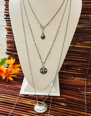 Chico’s Three Strand Convertible Necklace thumbnail 1