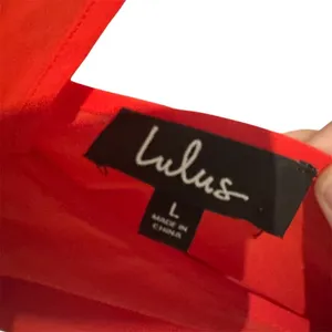 Lulus Colorblock Maxi Dress Red & Pink V-Neck Spaghetti Strap Large‎ thumbnail 2