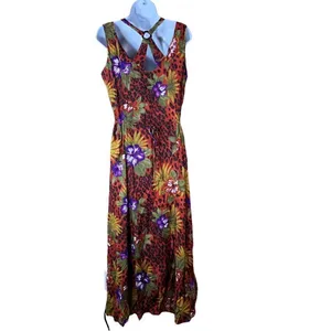 Vintage Scarlett sleeveless button front maxi dress‎ thumbnail 9