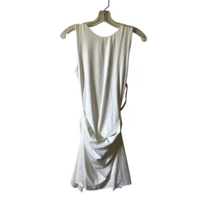 Oh Polly Shirin Draped Open Back Mini Dress White Size M New thumbnail 4