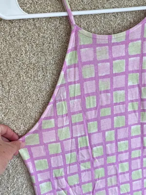 Nordstrom BP retro grid dress spring summer pastel feminine cottagecore coquette thumbnail 3