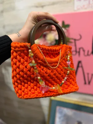 Hand made & crocheted Bag thumbnail 2