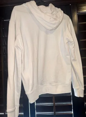 Hollister California Logo Fleece Hoodie Sweatshirt White Size XSMALL Unisex thumbnail 2