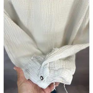 Free People We The Free Summer Daydream Frayed Button Up Shirt Medium Cotton thumbnail 5