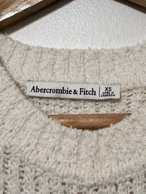 Abercrombie & Fitch Cream Knit Sweater Vest Size XS thumbnail 3