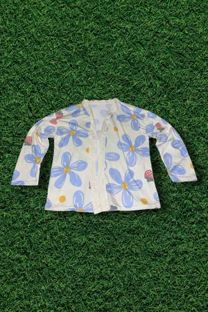 Womens Floral Pajamas Blue Size XL thumbnail 3