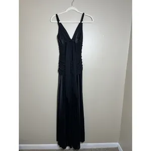 Vtg Y2K Whimsigoth Black Dress Event Witchy Glam Fairy Grunge Windsor‎ 90s thumbnail 8