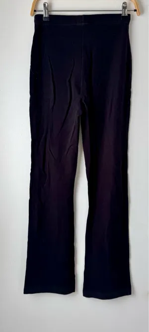 Black Flare Leggings, Large thumbnail 2