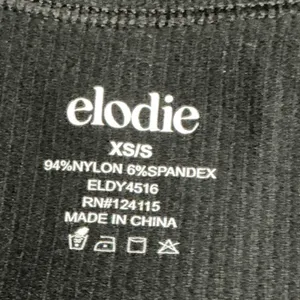 Elodie Black Ribbed Knit Tank Top‎ Bodysuit Romper Women XS/S thumbnail 4