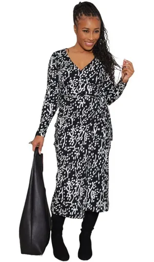 Diane‎ Von Furstenberg DVF x Target Sea Spots Midi Wrap Dress Minimalist Chic thumbnail 1