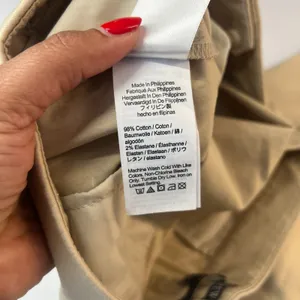 J.Crew Kate Dress Pants‎ Women 6 Beige Cotton Mid Rise Formal Straight Leg thumbnail 3