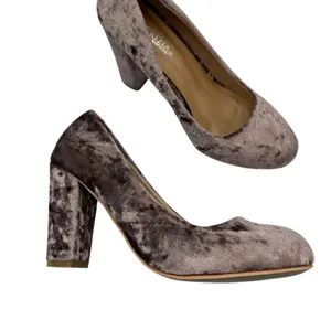 Patrizia Spring Step Pink Rose Crushed Velvet Pumps Heels Womens 38 Fall Chunky thumbnail 2