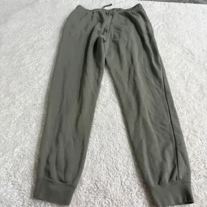 Nike Womens Green Cotton M Preppy Running Athleisure Luxe Sports Loungewear thumbnail 3