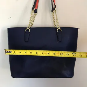 Anne Klein Dark Blue Leather Shoulder Bag thumbnail 3