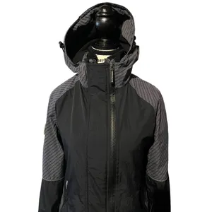 Superdry SD-Windcheater‎ Arctic Impact Jacket Black/Gray/Silver Size 4 GUC thumbnail 3