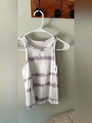 Lululemon Align Waist Length Racerback Tank Purple Tie-Dye Tank Size 2 thumbnail 8
