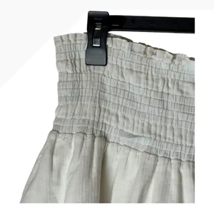 Apiece Apart‎ Skirt Women Medium White Cotton Analisa A Line Mini Pom Pom Tiered thumbnail 3