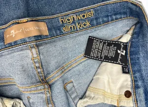 7 For All Mankind Luxe Vintage Slim Kick Stud Ankle Jean 27 thumbnail 8