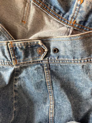 Vintage Cropped Denim Jacket Blue thumbnail 9