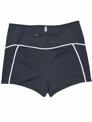 Free People Movement You’re a Peach Black White Detail Shorty Booty Short Medium thumbnail 2