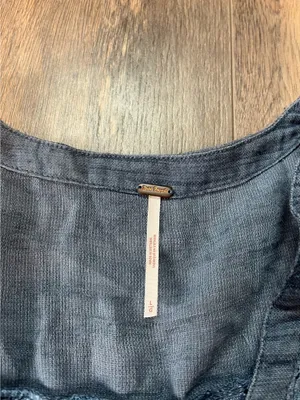 Free People Rugged Swing Dress in Blue Jean thumbnail 4