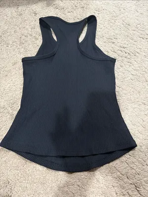 Year of Ours Black Sporty Ribbed Racerback Tank size XS EUC thumbnail 3