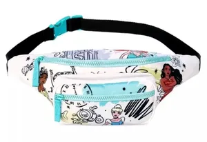 NWT Disney Parks Princess Moana Cinderella Tiana Ariel Hip Pack Crossbody Sling thumbnail 1