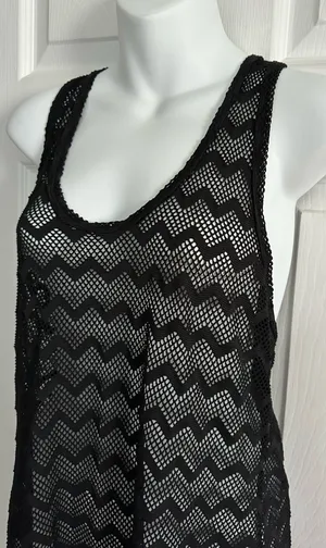 Roxy Black Swim Cover-Up No Size Tag (M) thumbnail 7