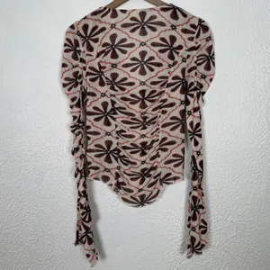 Free People Through The Meadow Top Floral Boho Festival Size Medium thumbnail 3