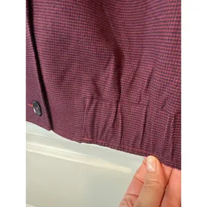 Free‎ People Agnes Cropped Jacket Red Combo Plaid Blazer NWT Size M thumbnail 8