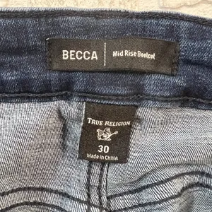 True Religion Jeans Womens 30 Becca Mid Rise Bootcut Dark Wash Stretch‎ Denim thumbnail 8