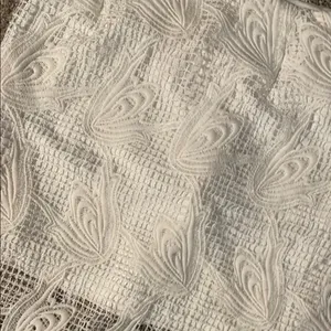 Sans Souci Elegant White Lace Skirt bridal size small thumbnail 4