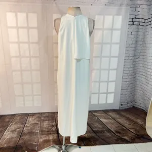 Oak & Fort white sleeveless midi dress size large thumbnail 5