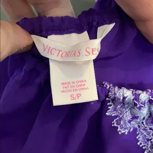 Vintage Victoria’s Secret purple lace teddy S thumbnail 4