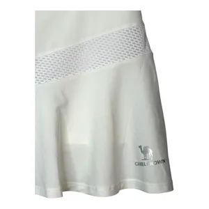 Camel Crown Skort Athletic Skirt‎ Womens Small White Mesh Panel Ruffle Hem NWT thumbnail 4