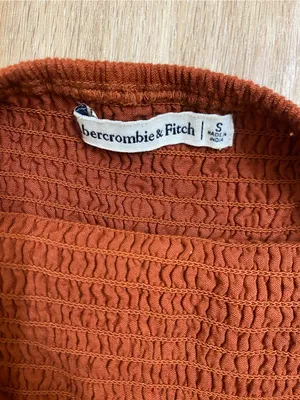 Abercrombie & Fitch Rusty Orange Smocked Mini Dress thumbnail 5