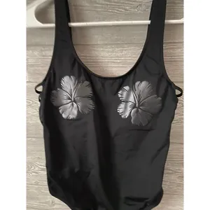 PINK VS one piece flowers black good‎ condition thumbnail 2
