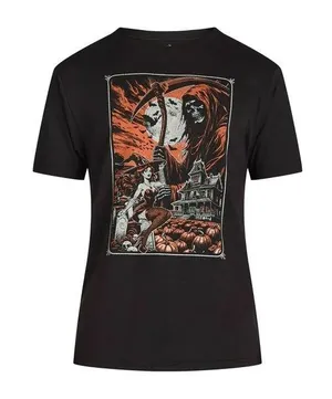 Halloween graphic tee Black Size XL thumbnail 1