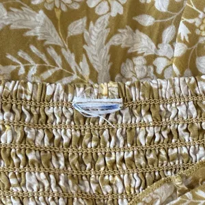 Old Navy Fit and Flare Puff-Sleeve Yellow Floral-Print Mini Dress XS Cottagecore thumbnail 5