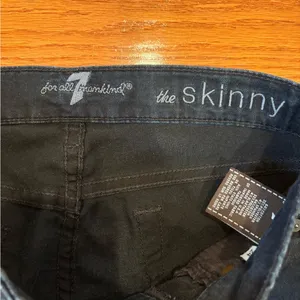 7 for all mankind dark wash the skinny jeans thumbnail 2