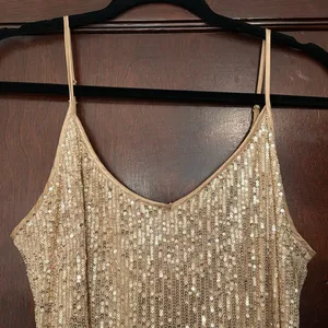 Champagne Sequin Dress thumbnail 2