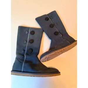 UGG Boots Womens 5 Blue Bailey Button‎ Triplet Tall Suede thumbnail 3