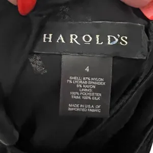 Vintage Harold's Black Lace Dress thumbnail 6