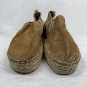 Sam Edelman Khloe Tan Suede Espadrille‎ Platform Slip On Flats 10M thumbnail 3