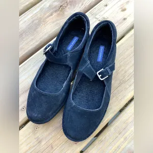 COMFY genuine leather Mary Jane shoes 🦋 Black Size 10 thumbnail 2