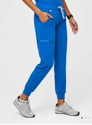 Blue Scrub Set with Jogger Pants blue fig scrubs size small/XS Zamora/caterina thumbnail 3