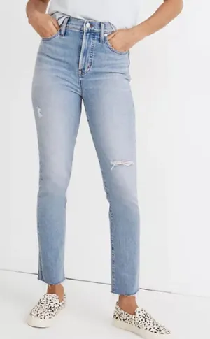 Madewell The Perfect Vintage Jeans | High Rise Straight Leg Denim thumbnail 1