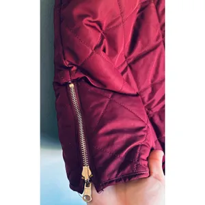 Miami Francesca's Reversible Sherpa Quilted Vest Maroon Women's Large Fall Cozy thumbnail 3